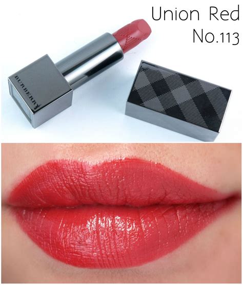 burberry kisses hydrating lip colour 29|Burberry kisses military red.